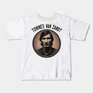 Townes Van Zandt Vintage Kids T-Shirt